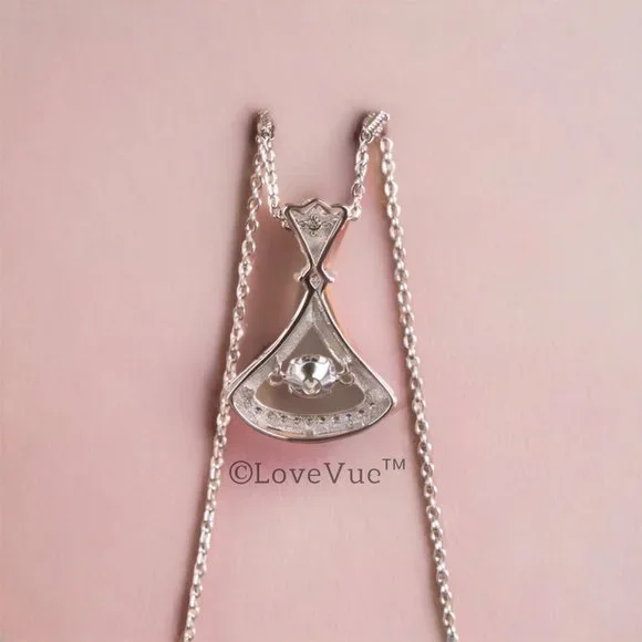 Certified 1/2ct. t.w. Diamond Dancing Princess Necklace - Picture 4 of 16